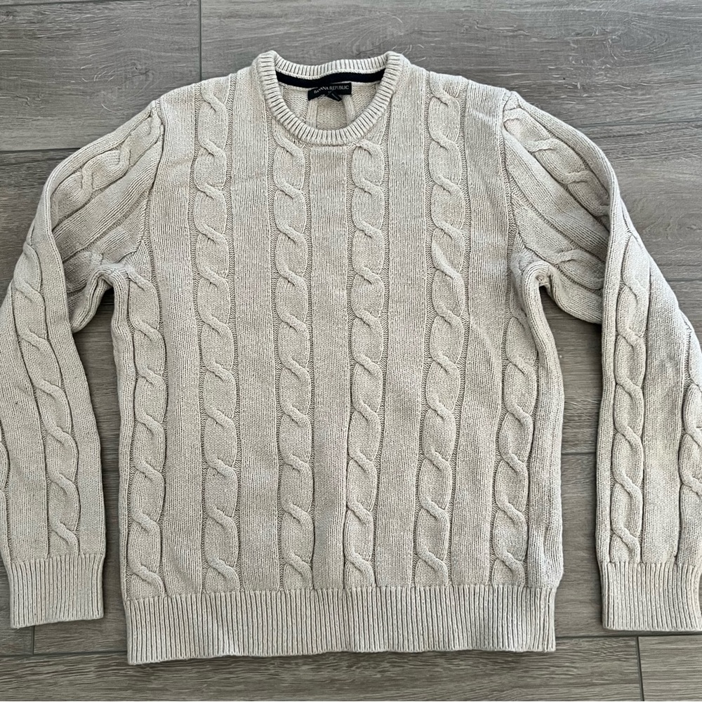 Banana Republic cord sweater.